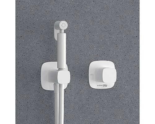 Гигиенический душ со смесителем WasserKRAFT Saale A9551.328.243.232 Белый матовый