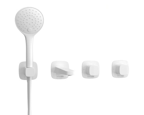 Смеситель для ванны WasserKRAFT Saale A9551.266.316.328.156.155 Белый матовый