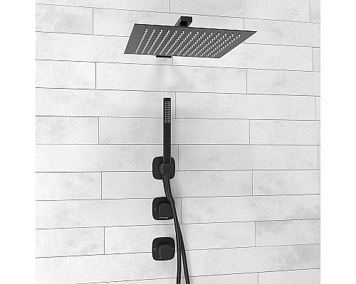 Душевая система WasserKRAFT Nuthe A9151.264.219.162.327.242.217 Черная матовая