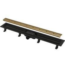 Душевой лоток Alcaplast Simple 75 с решеткой Золото