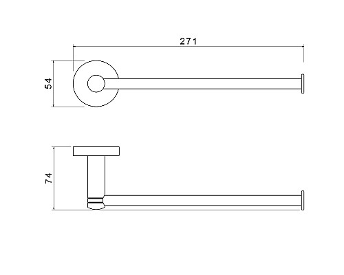 Полотенцедержатель Timo Saona 13051/18 Черное золото