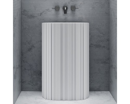 Раковина Abber Stein 58 AS2551-H Белая матовая