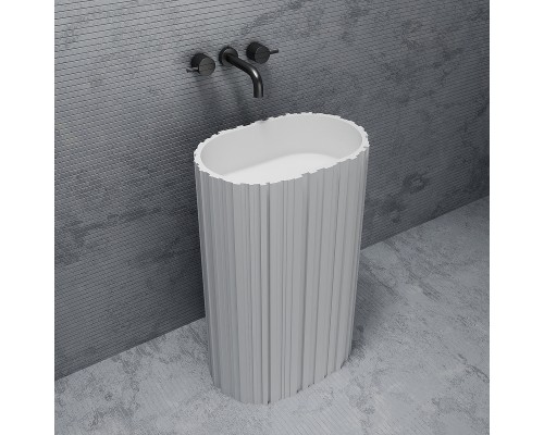 Раковина Abber Stein 58 AS2551-H Белая матовая