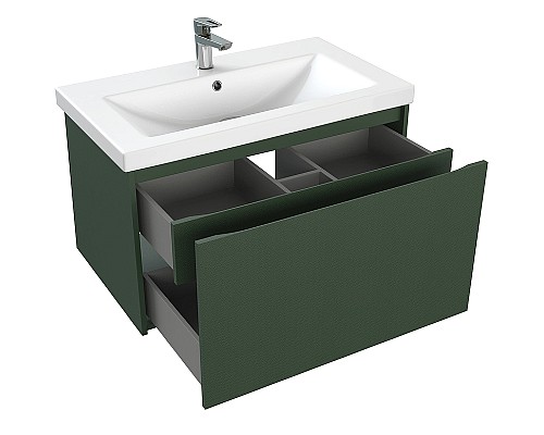 Тумба под раковину Cersanit Grande 80 64303 подвесная Зеленая