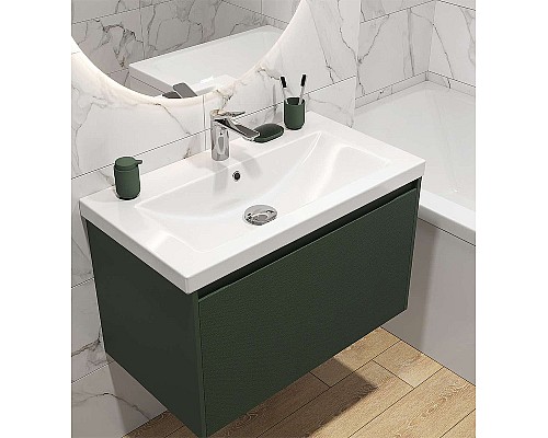 Тумба под раковину Cersanit Grande 80 64303 подвесная Зеленая