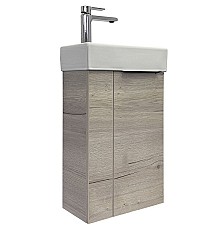 Тумба с раковиной Comforty Асти 40 00-00013798 подвесная Дуб дымчатый