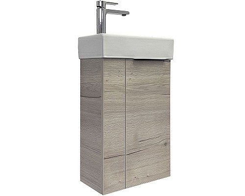 Тумба с раковиной Comforty Асти 40 00-00013798 подвесная Дуб дымчатый