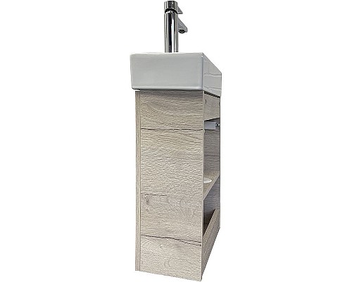 Тумба с раковиной Comforty Асти 40 00-00013798 подвесная Дуб дымчатый