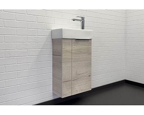 Тумба с раковиной Comforty Асти 40 00-00013798 подвесная Дуб дымчатый