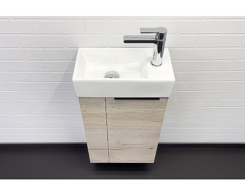 Тумба с раковиной Comforty Асти 40 00-00013798 подвесная Дуб дымчатый