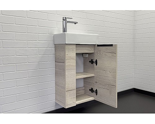 Тумба с раковиной Comforty Асти 40 00-00013798 подвесная Дуб дымчатый