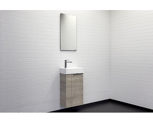 Тумба с раковиной Comforty Асти 40 00-00013798 подвесная Дуб дымчатый