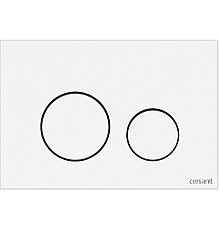 Клавиша смыва Cersanit Twins 63526 Белая матовая