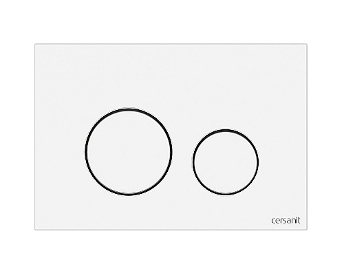 Клавиша смыва Cersanit Twins 63526 Белая матовая