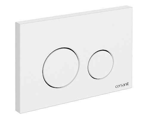 Клавиша смыва Cersanit Twins 63526 Белая матовая