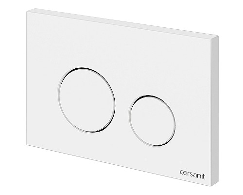 Клавиша смыва Cersanit Twins 63526 Белая матовая