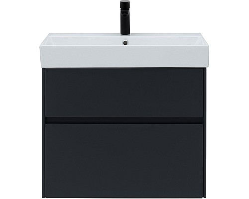 Тумба с раковиной Aquanet Бруклин 70 312876 подвесная Антрацит матовый