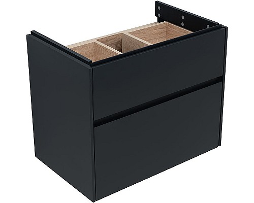 Тумба с раковиной Aquanet Бруклин 70 312876 подвесная Антрацит матовый