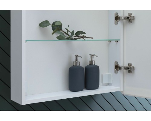 Зеркальный шкаф Aquanet Оптима 60 311860 с подсветкой Белый