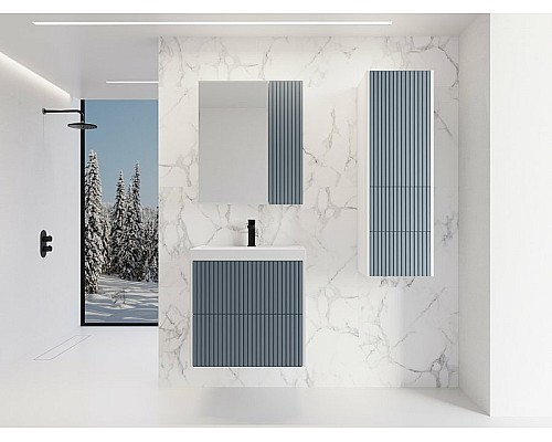 Зеркальный шкаф Style Line Стокгольм 70 ЛС-00002323 Графит софт