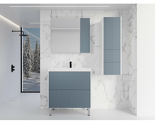 Зеркальный шкаф Style Line Стокгольм 70 ЛС-00002323 Графит софт