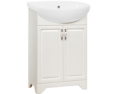 Тумба под раковину Style Line Олеандр 2 Люкс 55 ЛС-00000198 Рельеф пастель