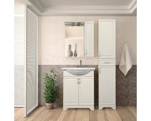 Тумба под раковину Style Line Олеандр 2 Люкс 55 ЛС-00000198 Рельеф пастель