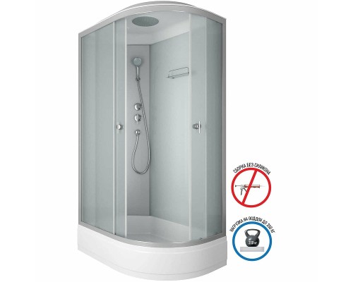 Душевая кабина Niagara Eco 120x80 L E120/80/26L/MT без гидромассажа