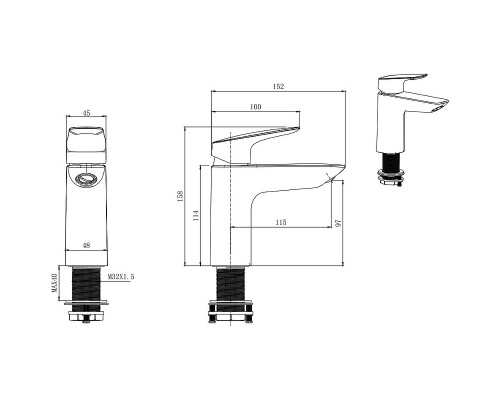 Комплект смесителей Aquatek Вега AQ1030CR Хром