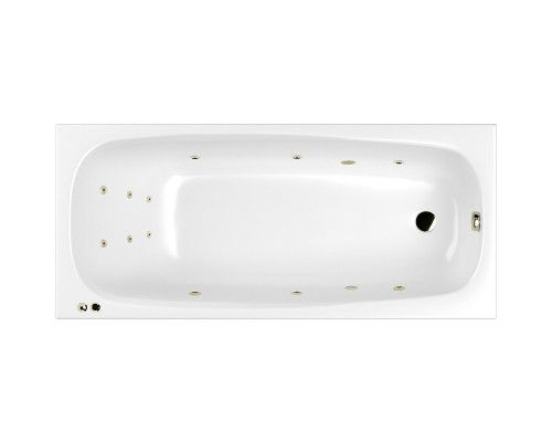 Акриловая ванна Whitecross Layla Slim 180x80 с гидромассажем