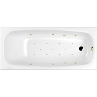 Акриловая ванна Whitecross Layla Slim 170x75 с гидромассажем