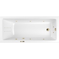 Акриловая ванна Whitecross Wave Slim 170x70 с гидромассажем