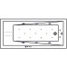 Акриловая ванна Whitecross Wave Slim 150x70 с гидромассажем