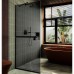 Душевая перегородка Maybah Glass 1090x1950 в узком профиле Черный стекло графитовое
