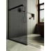 Душевая перегородка Maybah Glass 1090x1950 в узком профиле Черный стекло графитовое