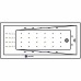 Акриловая ванна Whitecross Wave Slim 170x75 с гидромассажем