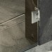 Душевая дверь Maybah Glass 705x1950 на петлях Хром глянцевый стекло бронзовое