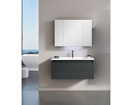 Тумба с раковиной Orka Likya 80 5002491 подвесная Антрацит матовый Тумба с раковиной Orka Likya 80 5002491 подвесная Антрацит матовый