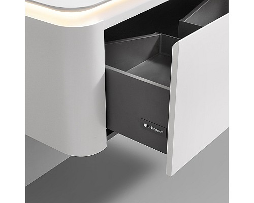 Тумба с раковиной Black&White Universe U925.1200 120 9251200 подвесная Milk white