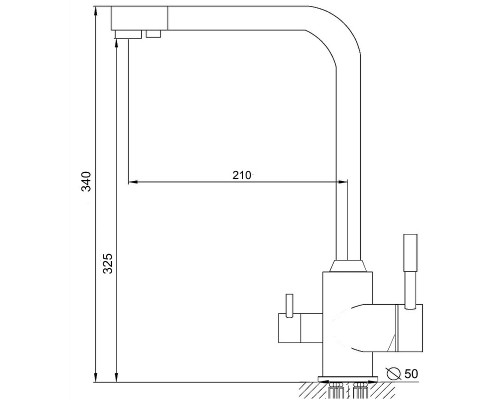 Смеситель для кухни Aringa Гранде AR02015CH Хром