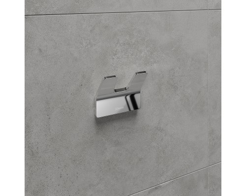 Двойной крючок Lemark Smooth Line 9711004 Хром