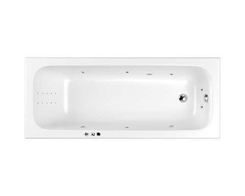 Акриловая ванна Whitecross Vibe 170x70 0105.170070.100.SMARTNANO.CR с гидромассажем