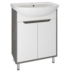Тумба под раковину Runo Эко 60 00-00001338 Железный камень Белая