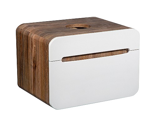 Тумба под раковину Runo Ницца 60 00-00002124 Темное дерево Белая