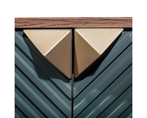 Тумба под раковину Runo Андорра 85 00-00002016 подвесная Темно-зеленая Дуб коньячный