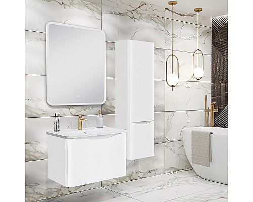 Шкаф пенал Runo Тоскана 35 00-00001418 подвесной Белый