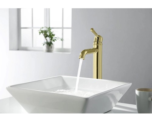 Смеситель для раковины Aquatek Классик AQ1504PG Полированное золото