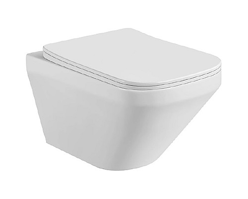 Комплект унитаза с инсталляцией Aquatek Set Aquatek Лира-012 4в1 с сиденьем Микролифт и Черной матовой клавишей смыва