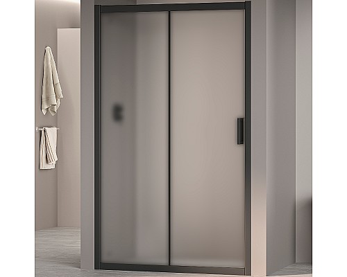 Душевая дверь RGW Passage PA-016B 140 350801614-24 профиль Черный стекло матовое-сатинат