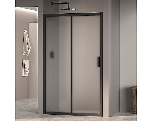 Душевая дверь RGW Passage PA-016B 140 350801614-24 профиль Черный стекло матовое-сатинат